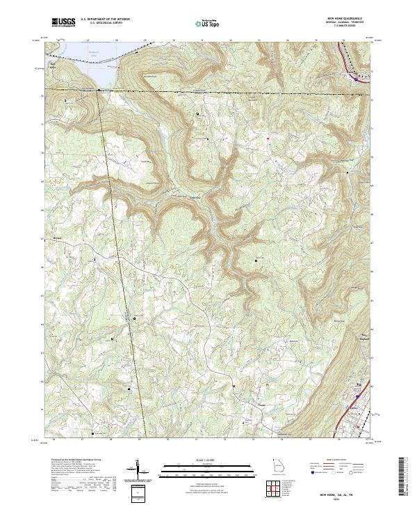New Home topographic map thumbnail