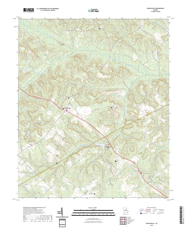 Nicklesville topographic map thumbnail