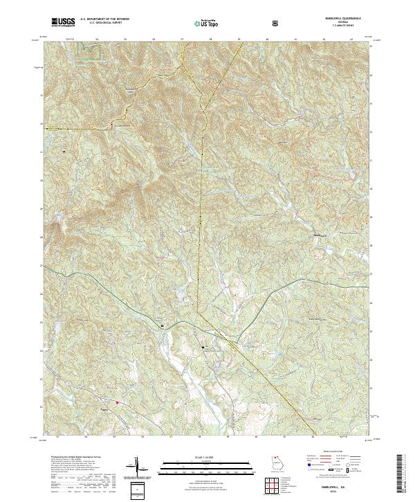 Nimblewill topographic map thumbnail