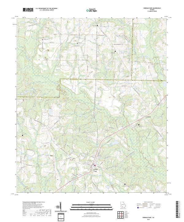 Norman Park topographic map thumbnail