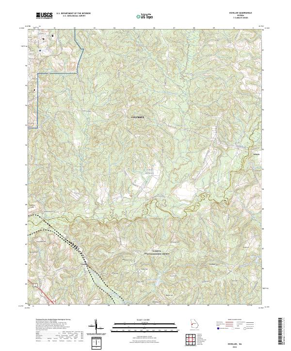 Ochillee 2024 topographic map thumbnail