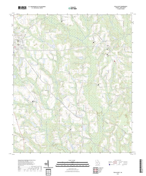 Ocilla East 2024 topographic map thumbnail