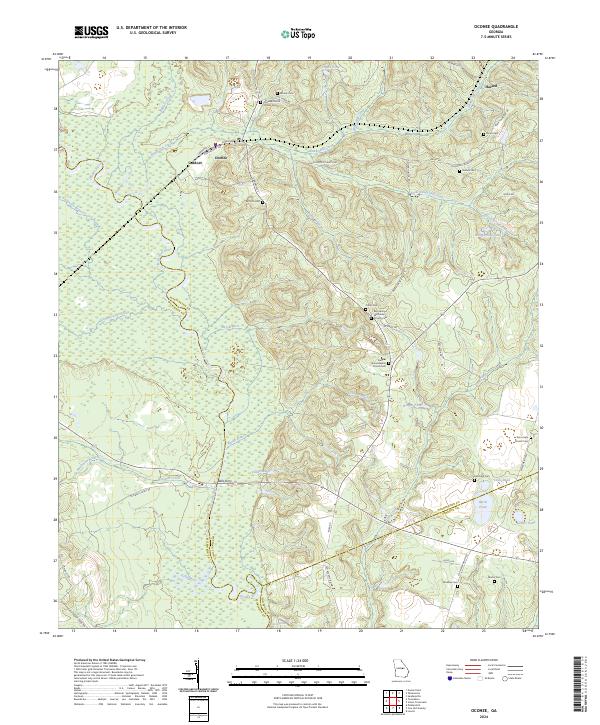 Oconee topographic map thumbnail
