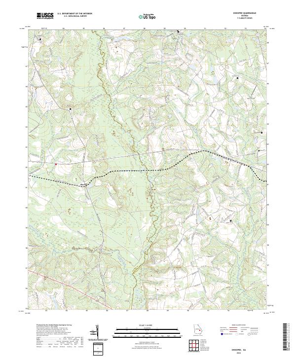 Ohoopee topographic map thumbnail