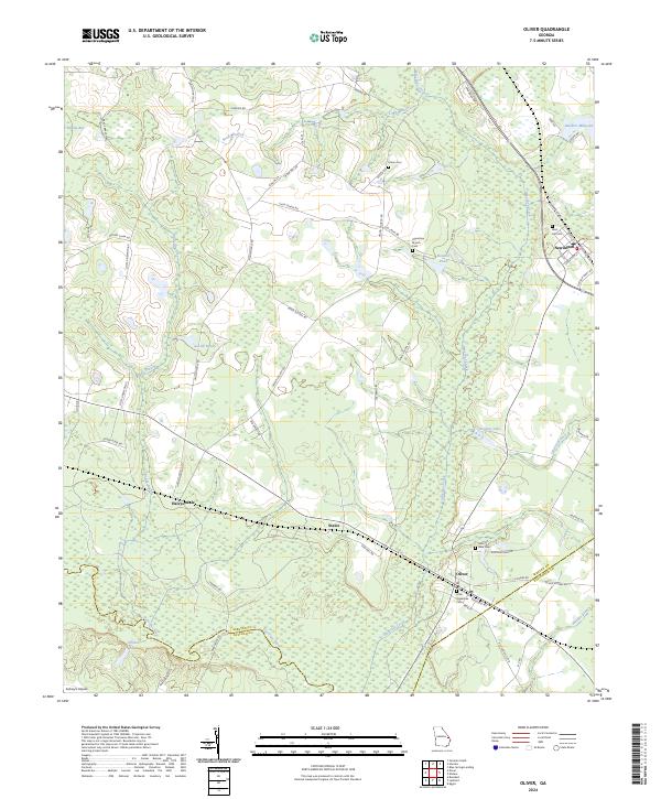 Oliver 2024 topographic map thumbnail