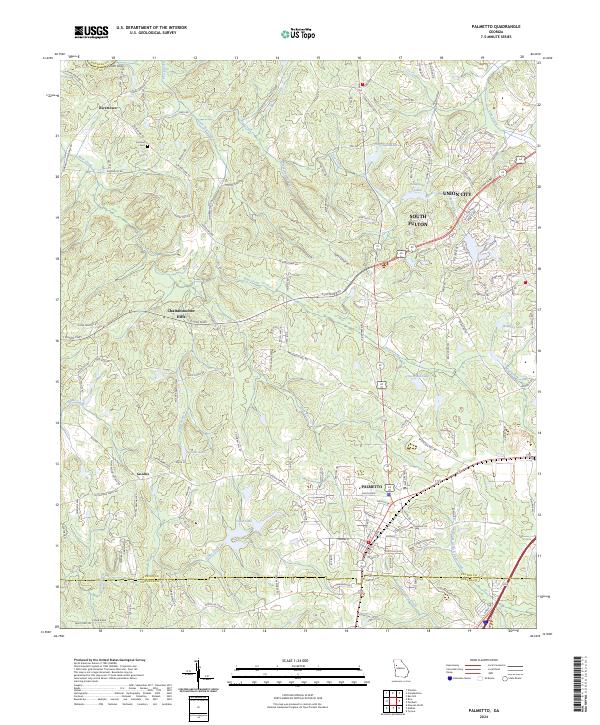 Palmetto topographic map thumbnail
