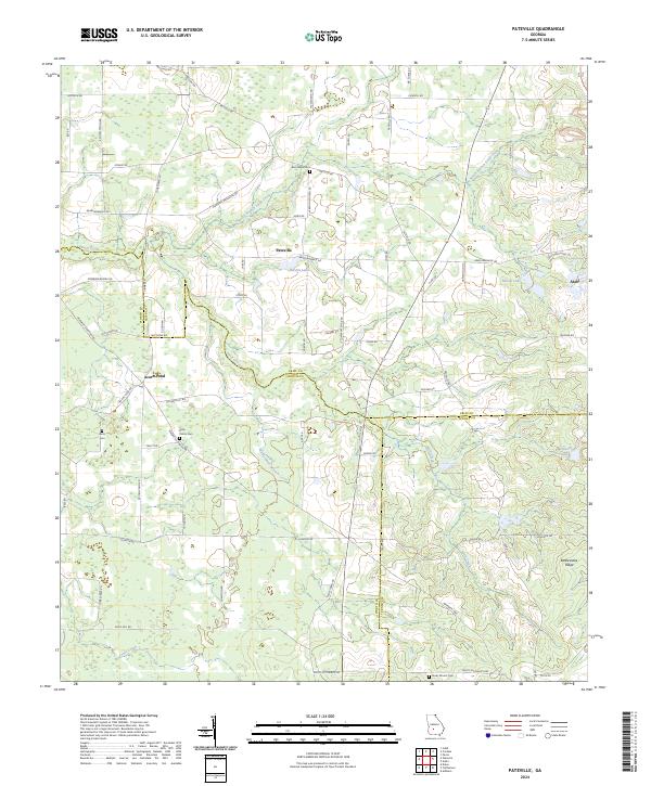 Pateville topographic map thumbnail