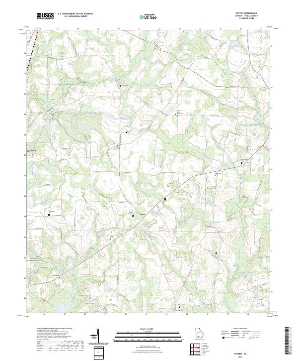 Patten topographic map thumbnail