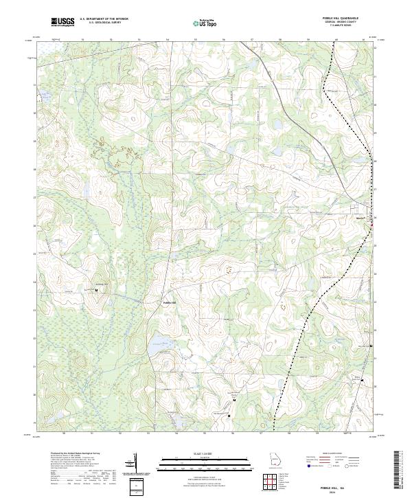 Pebble Hill topographic map thumbnail