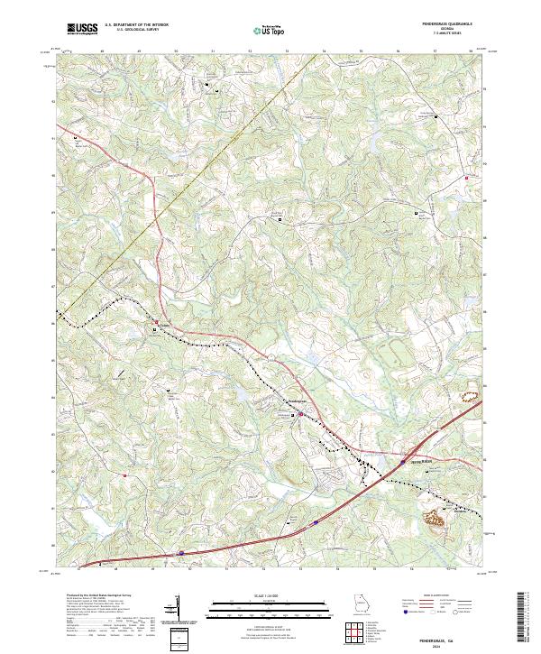 Pendergrass 2024 topographic map thumbnail