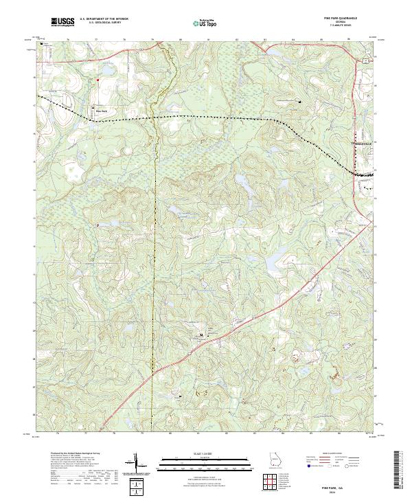 Pine Park 2024 topographic map thumbnail