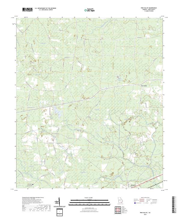 Pine Valley topographic map thumbnail