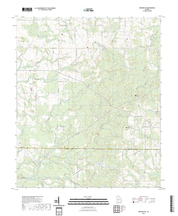 Pineview SW 2024 topographic map thumbnail