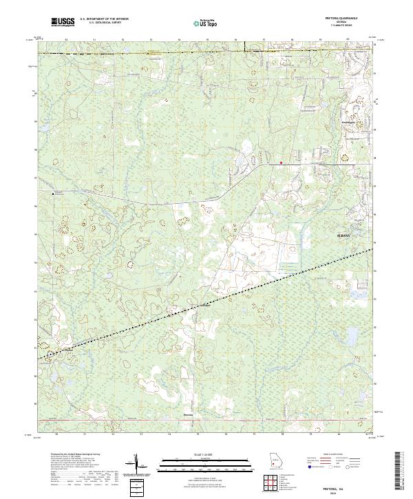 Pretoria topographic map thumbnail