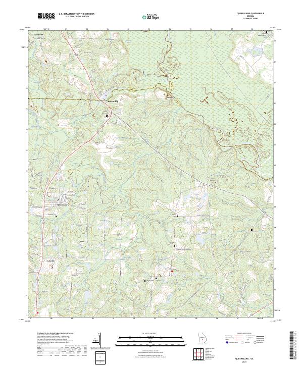 Queensland topographic map thumbnail
