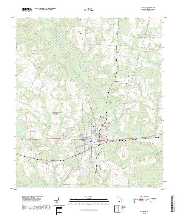 Quitman 2024 topographic map thumbnail