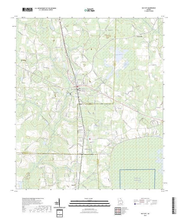 Ray City 2024 topographic map thumbnail