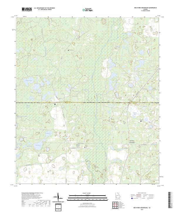 Red Store Crossroads topographic map thumbnail