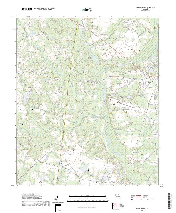 Reidsville West topographic map thumbnail