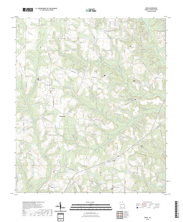 Reno topographic map thumbnail