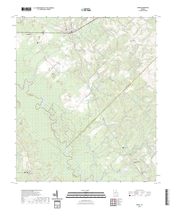 Rhine topographic map thumbnail