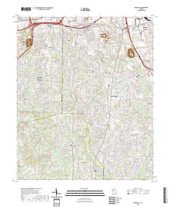 Riverdale 2024 topographic map thumbnail