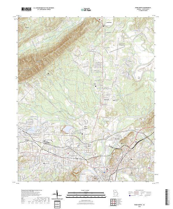Rome North topographic map thumbnail