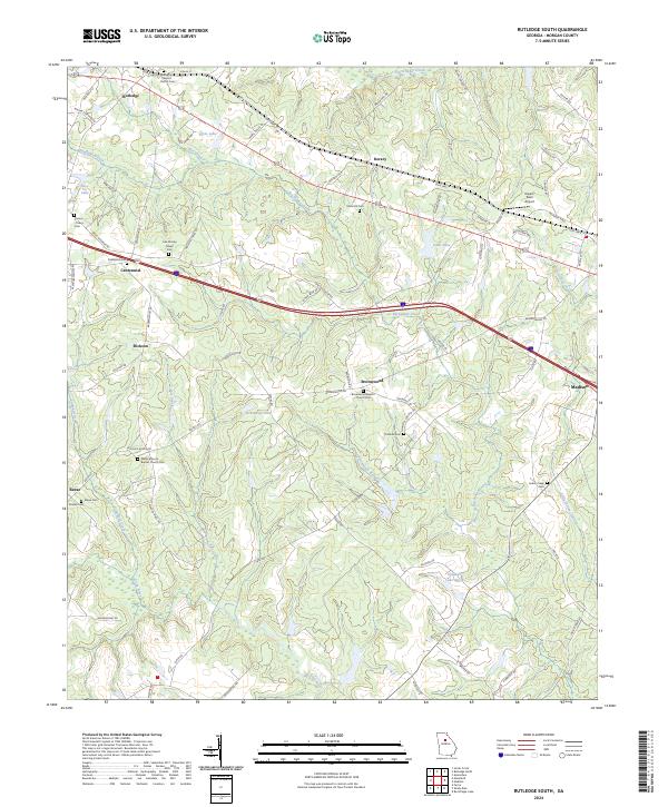 Rutledge South 2024 topographic map thumbnail