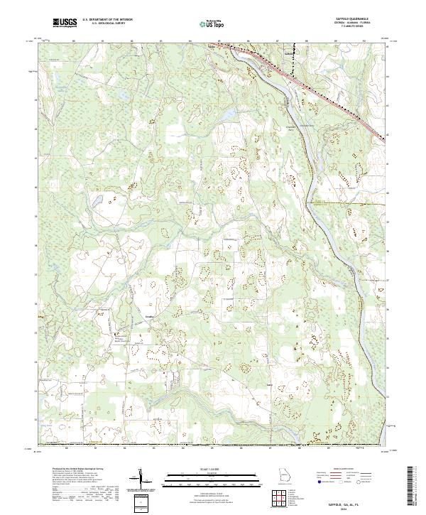 Saffold topographic map thumbnail