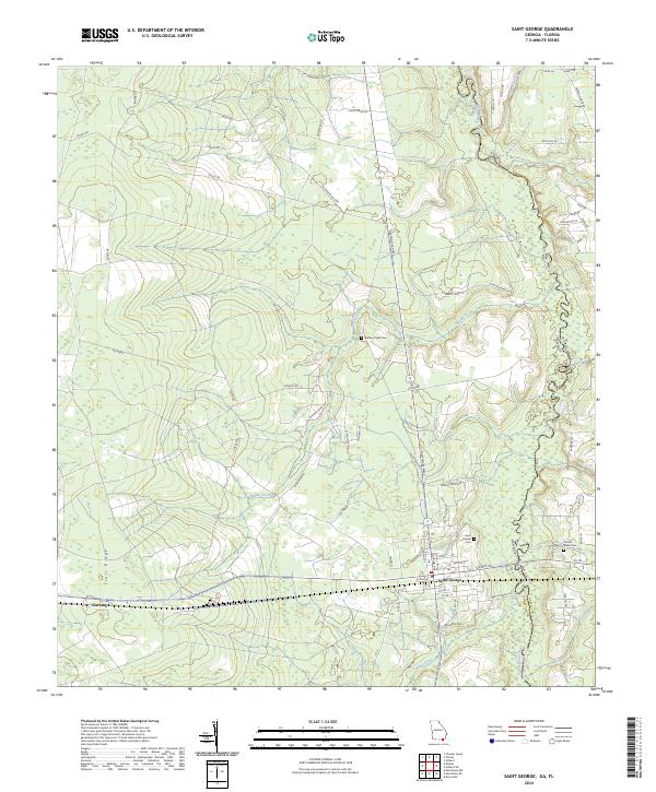 Saint George 2024 topographic map thumbnail