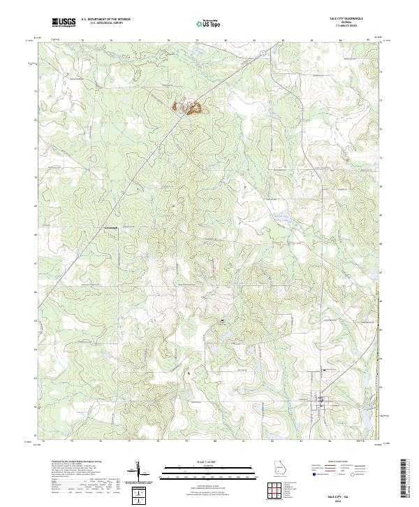 Sale City topographic map thumbnail