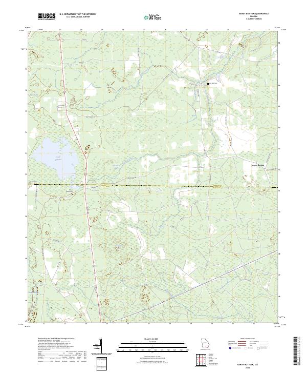 Sandy Bottom 2024 topographic map thumbnail