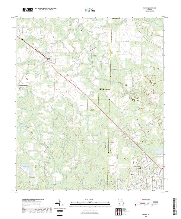 Sasser 2024 topographic map thumbnail