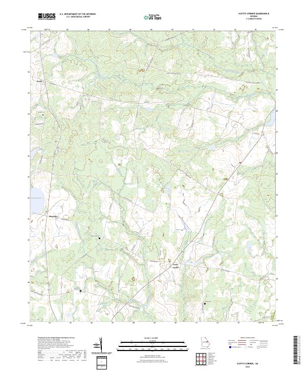 Scotts Corner topographic map thumbnail