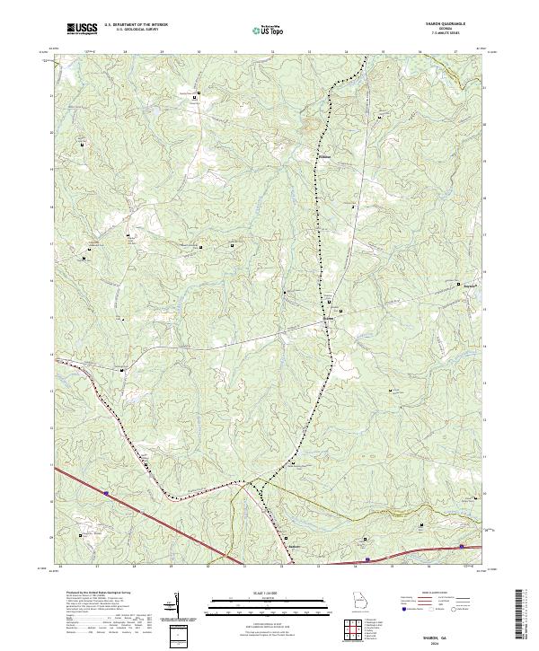 Sharon 2024 topographic map thumbnail