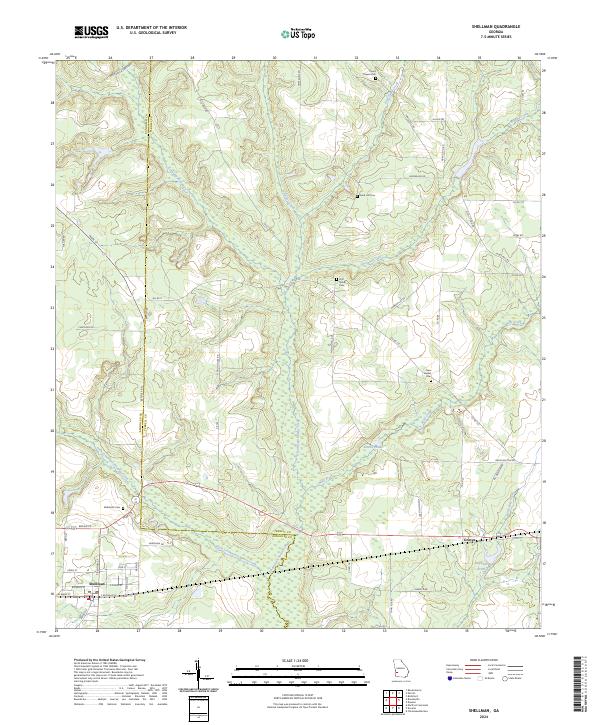 Shellman 2024 topographic map thumbnail