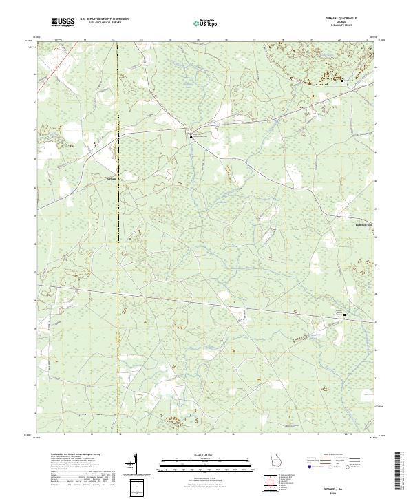 Sirmans topographic map thumbnail