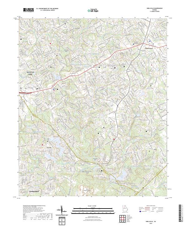 Snellville 2024 topographic map thumbnail