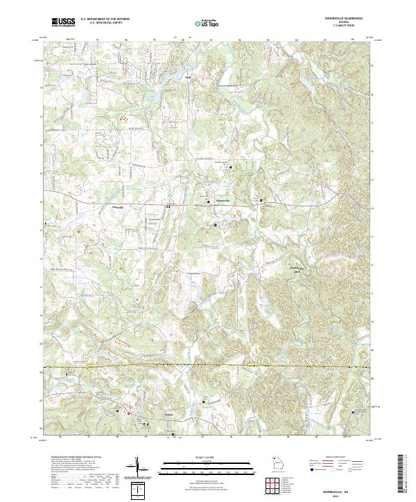 Sonoraville 2024 topographic map thumbnail