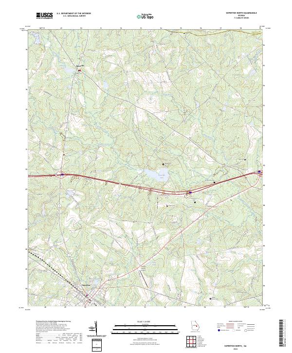 Soperton North topographic map thumbnail