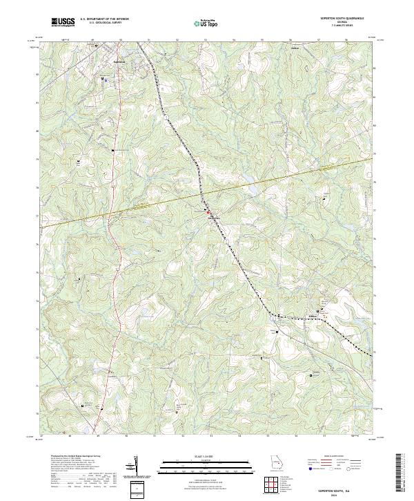 Soperton South topographic map thumbnail