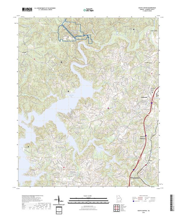 South Canton 2024 topographic map thumbnail