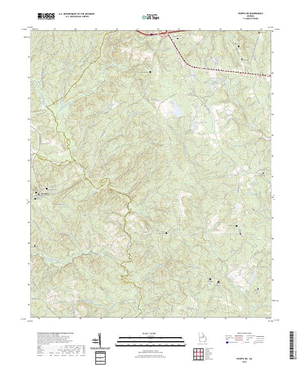 Sparta NE 2024 topographic map thumbnail