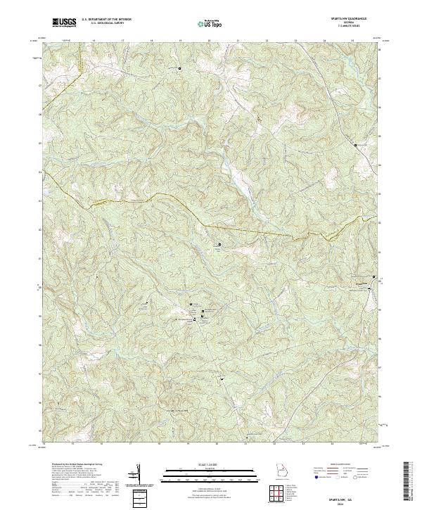 Sparta NW 2024 topographic map thumbnail