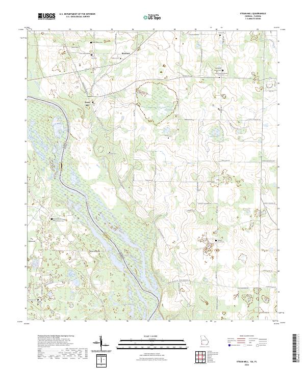 Steam Mill 2024 topographic map thumbnail