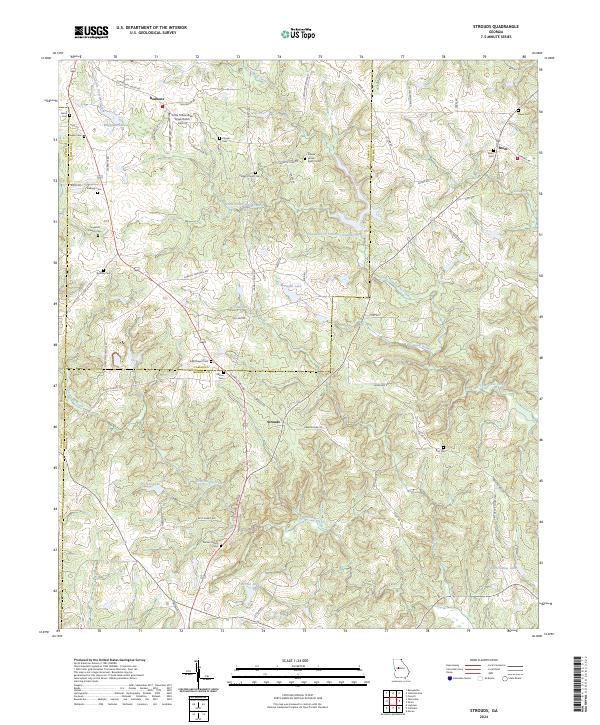 Strouds 2024 topographic map thumbnail