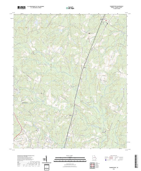 Summertown 2024 topographic map thumbnail