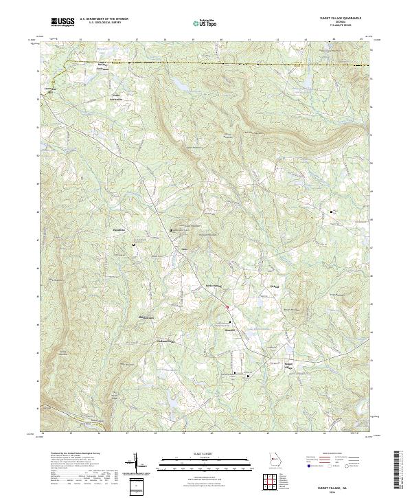 Sunset Village 2024 topographic map thumbnail