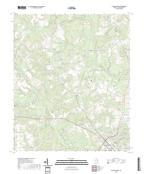 Sylvania North topographic map thumbnail