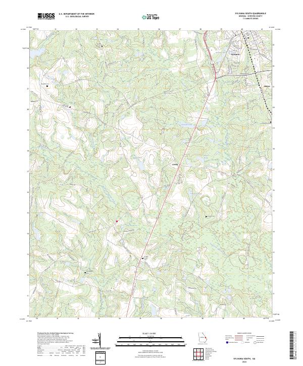 Sylvania South topographic map thumbnail